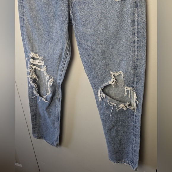 AGOLDE - 90's Mid Rise Loose Fit in Fall Out Jeans Size 23 100% Cotton - Picture 5 of 16
